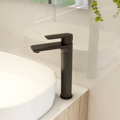 Suburb Tall Basin Mixer - Matte Black